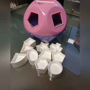 Tupperware Kid Toy Shape O Ball Toy Shape Sorter 10 Shape Purple Pink